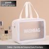 Nova Bolsa Cosmética, Bolsa Cosmética de Viagem de Aparência Sofisticada, Bolsa de Armazenamento Simples, Bolsa de Higiene Portátil de Grande Capacidade com Separação Seco e Molhado