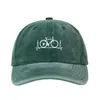 Gorra de Béisbol Popular Lavada Estampada con Corazón de Bicicleta para Hombres y Mujeres, Gorra con Visera Estampada para Protección Solar al Aire Libre
