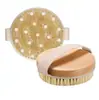 Cepillo de Cerdo Hemu Cepillo Redondo para Masaje Cepillo de Baño Cepillo de Baño Cepillo de Baño Limpieza Suave Perla Doble Uso Húmedo Seco