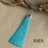 Sombrero de Bendición Largo de 14 cm con Borlas y Pompones, Hecho a Mano DIY Disfraz Antiguo Dinastía Han Solapa Prensada Colgante de Borla de Linterna Venta al por Mayor