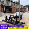 Equipo de Nivelación de Cemento para Ingeniería Civil, Regla Vibratoria para Concreto en Construcción de Carreteras, Máquina Niveladora Manual de Dos Ruedas