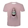 Comércio exterior 2020 nova roupa infantil verão europeia e americana 3D estampa digital camiseta bebê anime moda manga curta moda