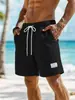 2026 Comércio Exterior Transfronteiriço Amazon Aliexpress Shorts Verão Novo Esportivo Casual Cordão Bolso Cor Sólida Shorts