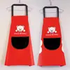 Delantal de Cocina Impermeable y a Prueba de Aceite con Dibujos Animados para Hombres y Mujeres, Ropa de Trabajo, Delantal Limpiable a Mano, Modelo de Pareja Anti-Manchas de Aceite