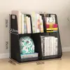 Estantería rodante con ruedas para almacenar libros, adecuada para estudiantes, uso doméstico y como estantería pequeña o estante de almacenamiento de pie junto a un escritorio