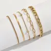 Pulsera de Cadena Transfronteriza Europea y Americana Más Vendida, Exquisita, a la Moda, Estilo Casual, Joyería Versátil para Mujer de Estilo Extranjero, Nuevo Estilo