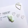 Accesorios Populares para Uñas con Brillo Transparente en Forma de Corazón Materiales de Color Sólido Versátiles en Forma de Corazón Decoraciones de Uñas Portátiles Adornos de Resina