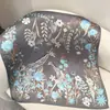 Rao Yun Primavera e Outono 70 Novo Estilo Feminino Crepe de Seda Cetim 12 Momme Lenço Quadrado Estilo Floral Coreano Em Estoque Atacado