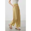 [Libre para Respirar] Nuevo Pantalón Casual Recto Corto de Lino Lyocell Transpirable Fresco para Mujer - Verano 2026