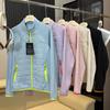 Offline 499 Estilo Montaña para Exteriores Ligera Cuello Alto Cortavientos Cálida Chaqueta de Algodón Chaqueta de Algodón con Empalme de Color Contrastante Chaqueta para Mujer