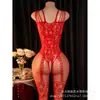 Nuevo Modelo Popular en Aliexpress para Comercio Exterior Transfronterizo Europeo y Americano: Body Hueco, Ropa Sexy de Malla con Etiqueta y Etiqueta de Lavado