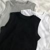 Cubierta Casual para los Lados del Pecho, Ajuste Delgado y Versátil Chaleco de Verano para Mujer, Camiseta Básica de Color Sólido sin Mangas, Ropa Exterior Casual Chaleco Superior