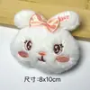 Conejo Lindo Dibujo Animado Peluche Animal Rosa Corazón Femenino Accesorios DIY Joyería Broche Infantil Accesorios Al por Mayor