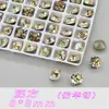 Pedras de Strass de Alta Qualidade K9 para Nail Art, Cor Champagne, Multifacetadas, Fundo Pontiagudo de Vidro, Formato Irregular Grande, Super Brilhantes, Diamantes de Imitação para Nail Art