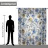1pc novo padrão de flor tela de janela 3D impressão digital direto da fábrica quarto sala estar decoração desgaste haste tela de janela