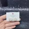 Pendientes Geométricos de Estilo Simple con Diseño Original para Mujer Aguja de Plata S925 con Recubrimiento Ecológico Tienda Compra al por Mayor