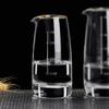 Dispensador de Licor Atacado Criativo Folha de Ouro Jinshan Copo de Licor Cristal Medidor de Licor Dispensador Copo de Shot