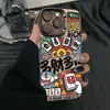 Funda Duocaidiyi Dingdang para Teléfono Móvil Apple 11Promax Iphone17 Color Plata 16 Dibujos Animados 15 Estuche Duro