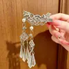 Pinza para el Cabello de Flor Campana Estilo Antiguo Nuevos Accesorios para el Cabello Chinos Tocado Pasador Lado de Gama Alta Pasador para Flequillo Estilo Antiguo Pinza de Pato