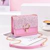 Cadena para Bolso de Mujer Estilo Chanel Bolso de Hombro Fresco de Primavera y Verano Bolso de Lentejuelas Casual para Combinar con Todo Bandolera Bolso Cuadrado Pequeño