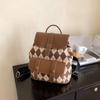 Mochila para Mujer 2022 Nueva Llegada Moderna Estilo Coreano Moderna Estilo Rómbico Bolso Pequeño de Moda para Mujer Pequeña de Gran Capacidad Espalda Pequeña