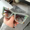 Óculos de Sol Moda Europeia e Americana Gatinho, Tendência Óculos de Sol Personalizados com Pedras e Pérolas, Óculos de Sol Retrô de Alta Qualidade para Fotografia de Rua Feminina