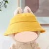 Em estoque boneca de pano chapéu de pescador boneca suspensórios calças chapéu conjunto de duas peças acessórios de roupa de boneca troca