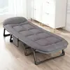 Cama plegable para siesta de una persona en la oficina, sillón reclinable plegable para siesta, cama simple portátil para acompañante de hospital, cama de camping