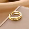 Design de nicho transfronteiriço estilo coreano personalizado anel high-end feminino luz de luxo pérola zircão anel aberto anel jóias
