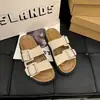 Pantuflas Planas para Mujer, Nuevo Estilo de Verano, Sandalias Birkenstock de Estilo Casual Francés, Zapatos de Playa Versátiles Estilo Coreano Retro