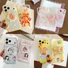 Capinha de Celular Ursinho Biscoito Fofa e Adorável para Meninas, Adequada para Apple iPhone 15/16/17 Pro Max