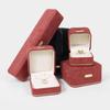 Caja para Anillo de Esquina Redondeada de Terciopelo Casual, Caja para Anillo, Caja para Collar, Caja para Pulsera, Caja para Aretes, Caja de Embalaje para Joyería
