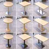 Café Loja de Chá com Leite Mesas e Cadeiras Loja de Macarrão Fast Food Sobremesa Hambúrguer Lanchonete Mesa Redonda Restaurante de Hot Pot Mesa Retangular de Madeira Maciça