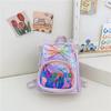 2025 Início da Primavera Nova Mochila Escolar Infantil Fofa de Paetês Design de Laço Mochila de Princesa Pu Mochila Escolar para Meninas
