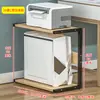 Prateleira de Armazenamento de Rack para Gabinete de Computador Multicamadas para Mesa de Escritório Doméstica, Rack de Armazenamento de Impressora de Dois Níveis
