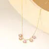 Lele Jewelry Artesanato Retrô Novo Design Nicho de Margarida Corrente para Clavícula Melhor Amiga das Meninas Presente Colar de Luxo Leve