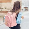 Mochila de Malla Resistente, Mochila Transparente para la Universidad, Bolsa para Libros de Malla Semitransparente con Cordón Elástico y Correas Acolchadas de Comodidad para Viajar al Trabajo, Nadar, Playa, Deportes al Aire Libre