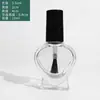 5ml10ml15ml Botella Redonda para Esmalte de Uñas Botella Cuadrada para Esmalte de Uñas Pegamento para Esmalte de Uñas Botella Vacía Botella Transparente de Vidrio con Dosificador Ahora
