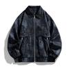 Jaqueta Casaco Masculina Plus Size Tendência Nova Primavera e Outono 2025 Estampa Tie-Dye Solta Casual da Marca