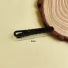 Clip de Pato de Color Caramelo Pintado de 4.5 cm Clip de Borde Colorido Pinza Metálica para Cabello DIY Pinza para Cabello con Forma de X Color Beige