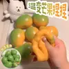 Juguete de Mango Crujiente Sensible a la Temperatura para Apretar, Bola Crujiente Hecha a Mano para Bricolaje, Rebote Lento, Juguete de Alivio del Estrés y Descompresión para Adultos