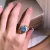 Estilo Lujo Ligero Nueva Moda Anillo de Rosa de Piedra de Cristal Natural Pulido S925 Plata de Ley Pulsera de Topacio