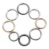 Anillo de resorte de aleación de zinc de alta calidad, accesorio de llavero de bolsa electrochapado para bricolaje, herraje para bolsos y equipaje, anillo abierto