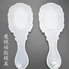 Resina de Cristal Espejo Pegamento de Resina UV Molde de Silicona Hecho a Mano Molde de Peine Espejo Retro Molde de Resina Hecho a Mano DIY