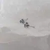Aretes Pequeños de Lirio Azul Nuevos para Mujer Nicho Dulces Pendientes de Flor Gratis