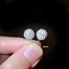Brincos de Agulha de Prata S925 para Mulheres Borboleta Diamante Colorido Estilo Fairy Ins Brincos Pequenos Simples Populares para Transmissão ao Vivo Brincos Atacado