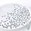 Arte de Unha Hot da Internet Mini tamanho pequeno Fundo Plano Broca em Forma de Zircônia Micro Zircônio Branco Super Brilhante Decoração de Unha