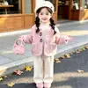 Abrigo Suéter de Peluche para Niñas Otoño Invierno 2026 Nuevo Estilo Moda Elegante Infantil Cálido Forrado de Piel Ropa de Invierno Top