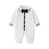 Macacão de Bebê Estilo Novo de Primavera Romper para Recém-Nascido Menino Roupa de Bebê Estilosa e Fofa Temporada de Primavera e Outono