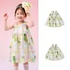 Ropa Infantil Balabala Vestido Infantil Falda de Bebé para Niña Vestido de Verano 2025 Nuevo Vacaciones Falda con Tirantes Algodón Puro